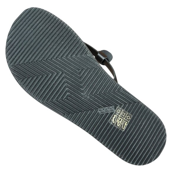 Hermes Black Orange Calf Leather Monte Carlo Sandal Shoes EU 41 Flip Flops Italy main image 9